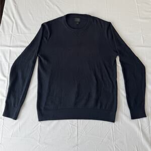 14th & Union Men's Pullover Sweater - Dark Blue - Size M - Cotton/Cashmer